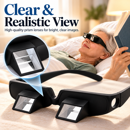 👓 90° Prism Reading Glasses – Read Comfortably While Lying Down! 📖