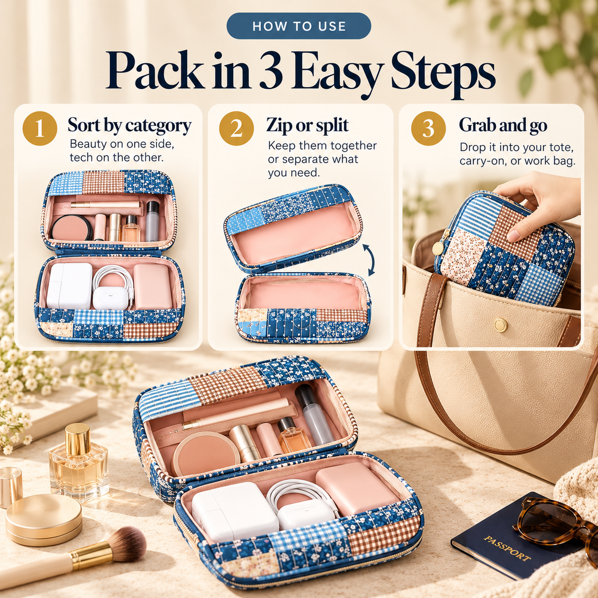2-in-1 Travel Organizer — Pack Smarter, Find Everything Faster