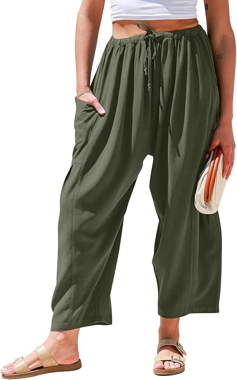 ☀️Summer Hot Sale 49% OFF -Women's Linen Wide Leg Pants with Pockets
