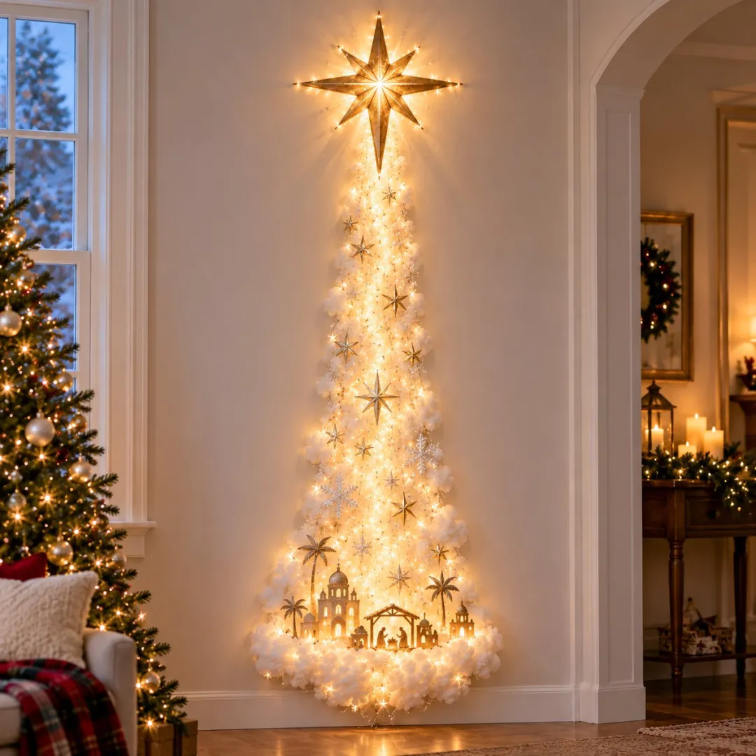 3D Glowing Christmas Wall Decorations - Christmas Magic on the Wall