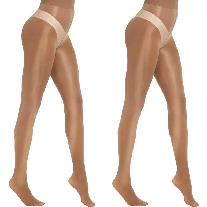 Women’s High-Waist Shiny Sheer Tights – Silky Stretch Pantyhose for Elegant Everyday & Evening Looks