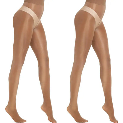 Women’s High-Waist Shiny Sheer Tights – Silky Stretch Pantyhose for Elegant Everyday & Evening Looks