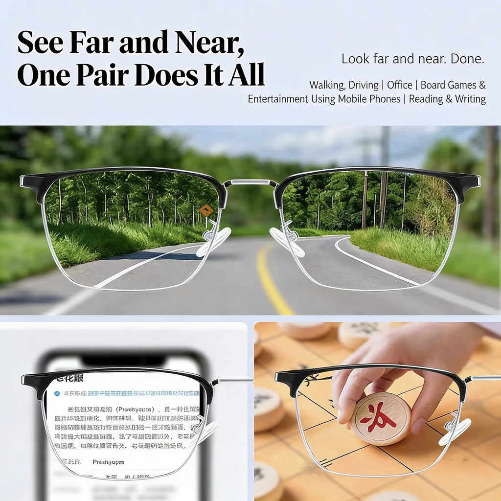 🎁High-Definition Eye Protection Blue Light Filter Intelligent Zoom Progressive Lenses Reading Glasses