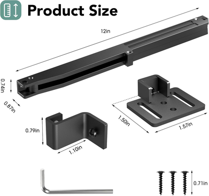 🚪Barn Door Soft Close Kit for 88-132 lbs Flat Track, Hidden Track-Mounted Damper🚪