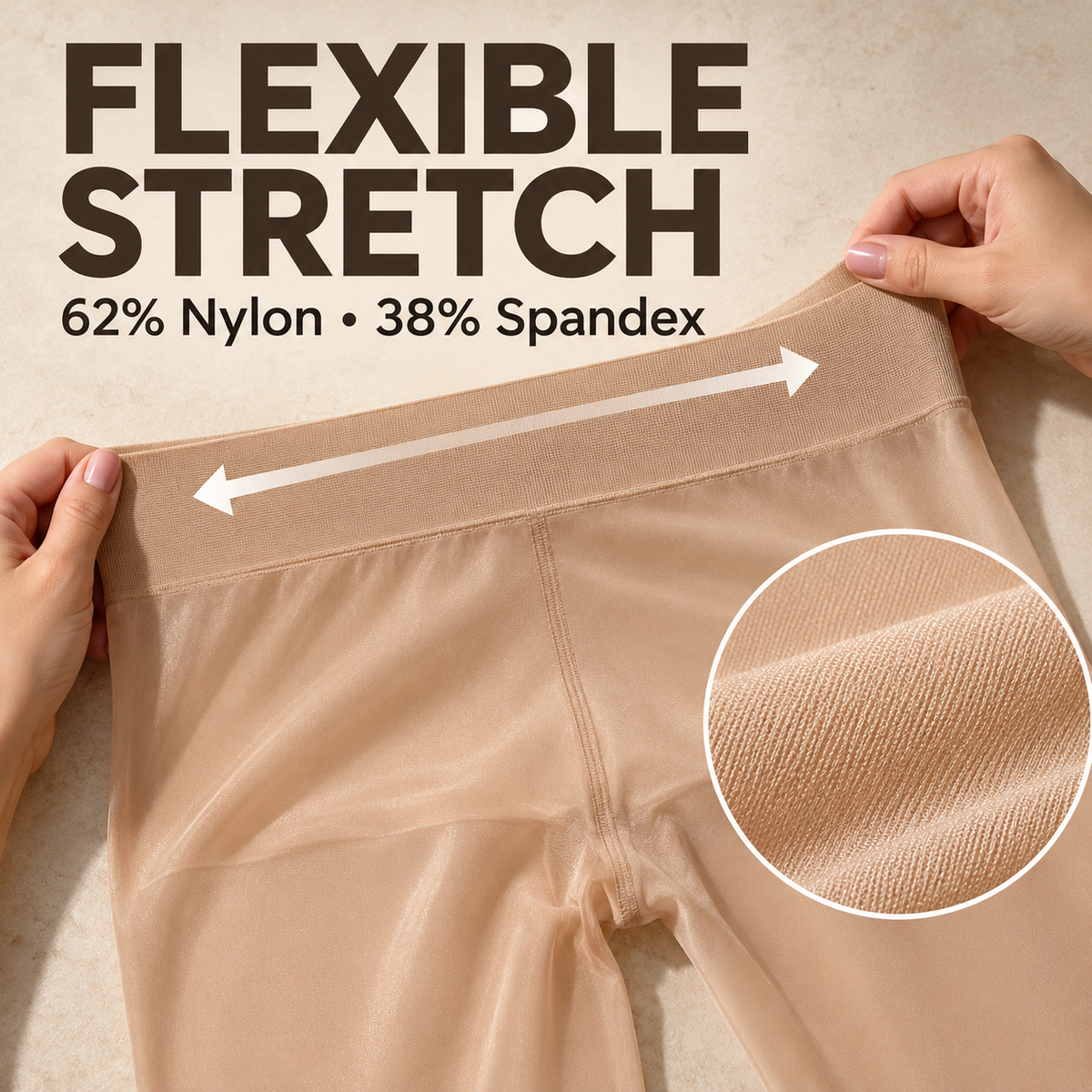 Women’s High-Waist Shiny Sheer Tights – Silky Stretch Pantyhose for Elegant Everyday & Evening Looks