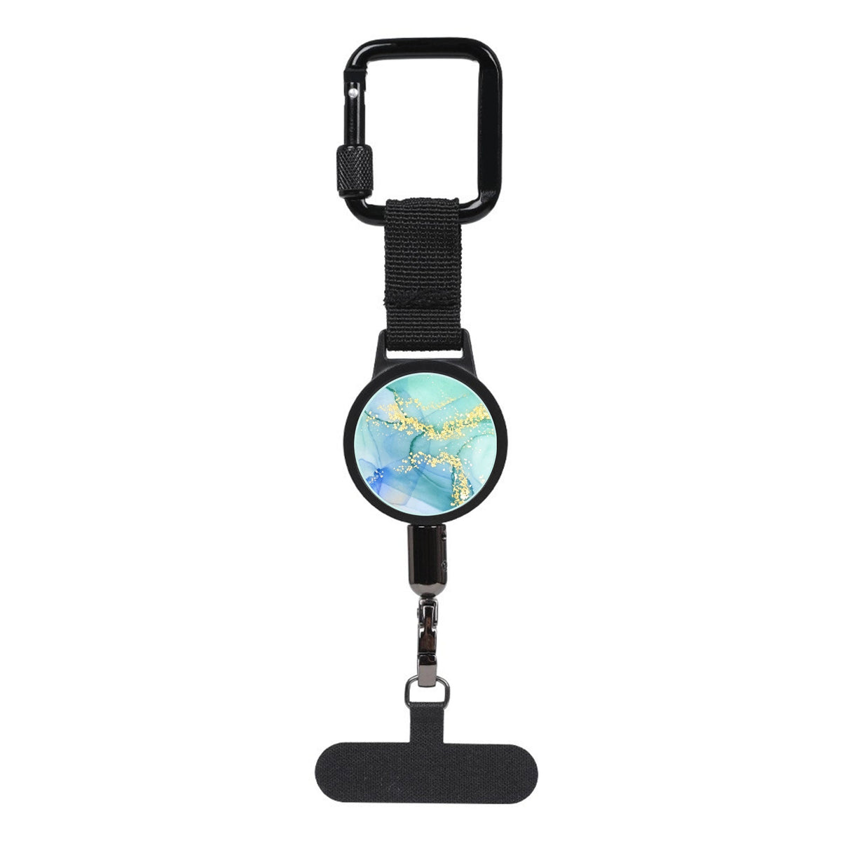 Retractable Steel Tether with Locking Carabiner – Secure Your Phone, Keys & Essentials Anywhere