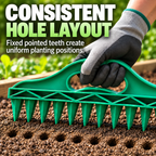 🌱 Easy-Press Multi-Hole Garden Seeder & Soil Prep Tool🌱