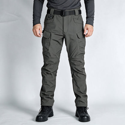 Men's Winter Fleece-Lined Tactical Cargo Pants
