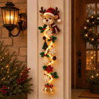 Illuminated Christmas Light Ornaments, Suitable for Front Door and Indoor Holiday Decorations