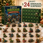 24 Days of Dinosaur Christmas Advent Calendar – 24 Collectible Dino Figurines & Holiday Surprises