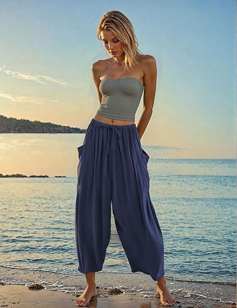 ☀️Summer Hot Sale 49% OFF -Women's Linen Wide Leg Pants with Pockets