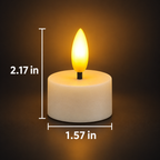 🕯️12pcs Rechargeable Flameless Tealight Candle with Remote Control, Charging Station🕯️