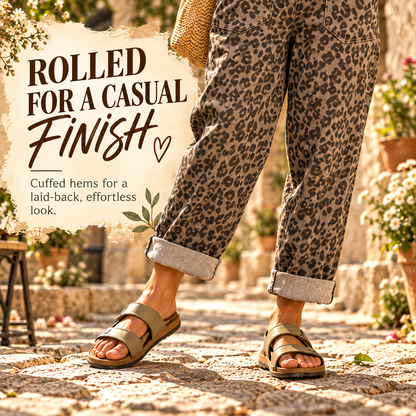 🐆 Women's Leopard Print Wide-Leg Denim Overalls 💖