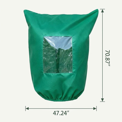 Plant Frost Protection Cover with Clear Window – Reusable Winter Freeze & Cold Weather Plant Protector
