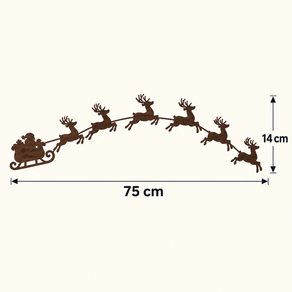Christmas Reindeer LED Wall Decor