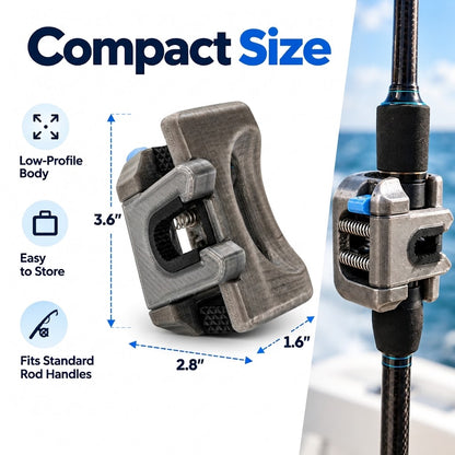 Quick-Access Fishing Rod Holder – Secure Spring-Loaded Mount for Boats
