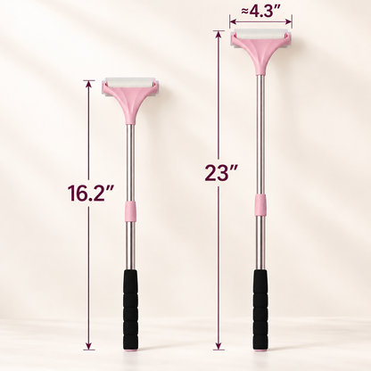 Extendable Lotion Applicator with 2 Bonus Replacement Heads for Back, Legs & Body