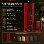 25-Day Mini Book Ornament Advent Calendar