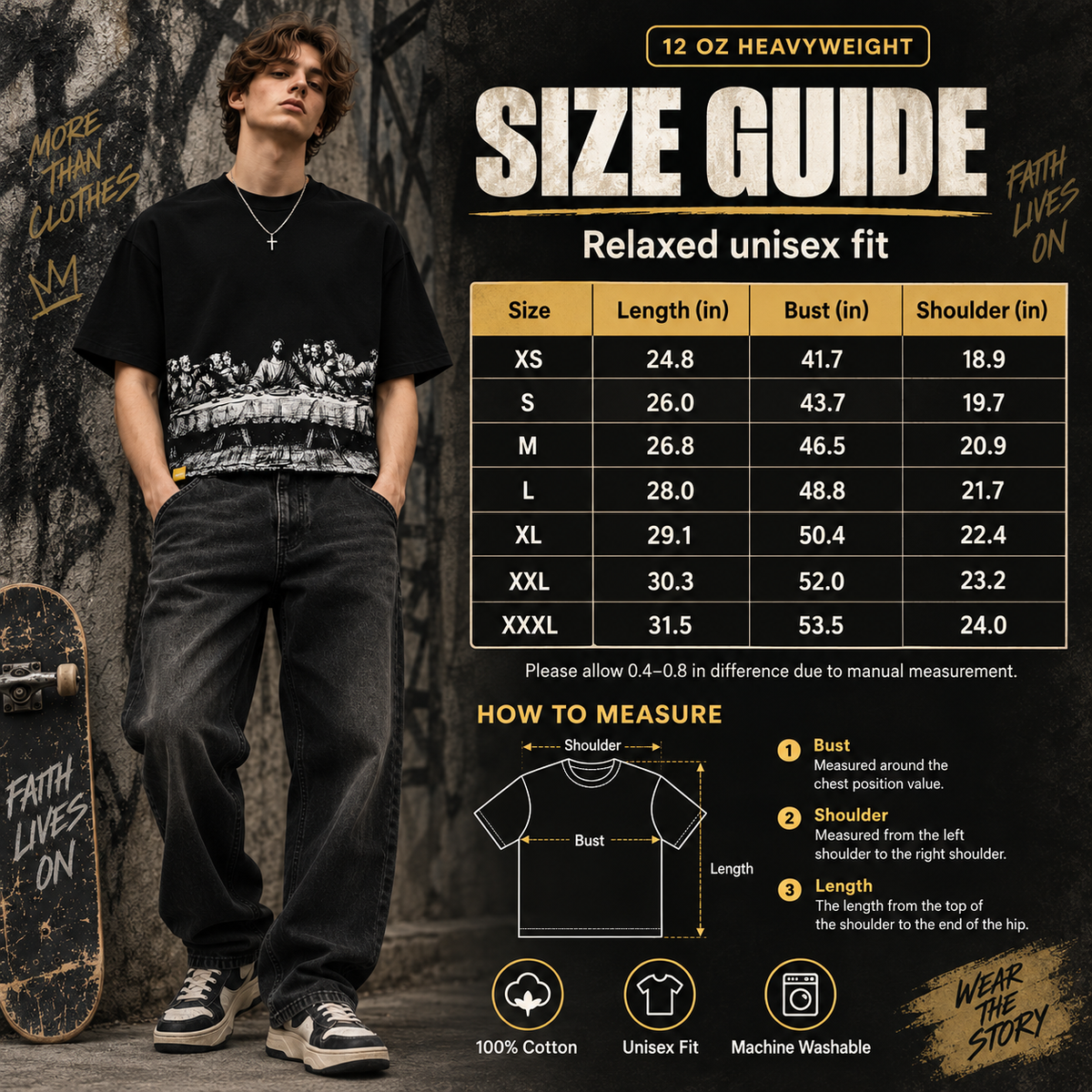 The Last Supper 12 oz Heavyweight Tee