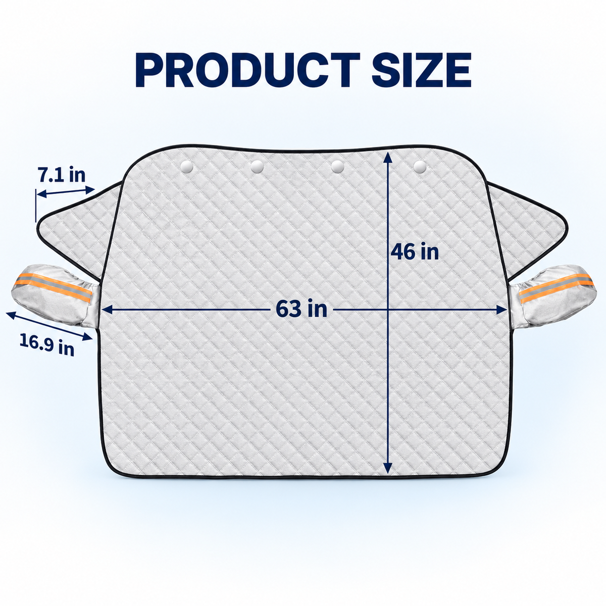 Car Windshield Protector Cover - Waterproof, All-Season Outdoor Wind Screen Shield for Most Vehicles