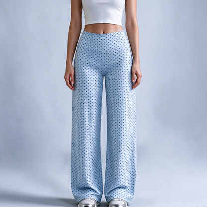 🐆 Women's Leopard Print Wide-Leg Pants ✨ – High Waist & Relaxed Fit
