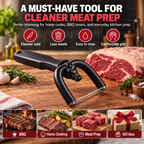 🥩 Handheld Fat Trimmer for Beef & Pork, Portable Meat Fat Remover Tool, Easy Brisket Trimming BBQ Kitchen Gadget