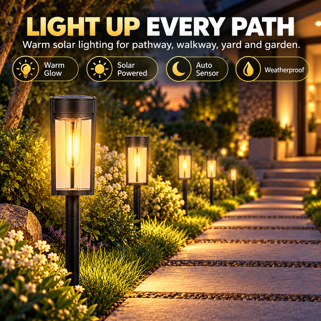 Solar LED Tungsten Filament Pathway & DIY Craft Light