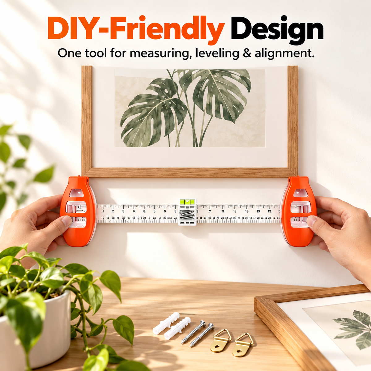 Hang It Straight the First Time – Easy Picture Hanging & Alignment Tool