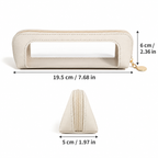 Multifunctional Portable Makeup Brush and Cosmetic Zippered Organizer Bag