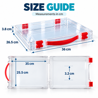 Clear Stackable Board Game Storage Case – Organize Games, Puzzles & Crafts with Ease