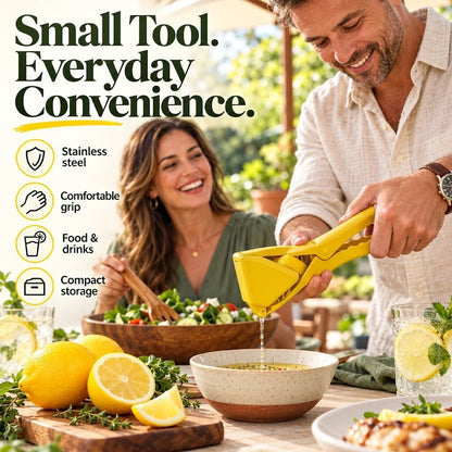Stainless Steel Manual Citrus Juicer – Easy-Squeeze Lemon & Lime Press