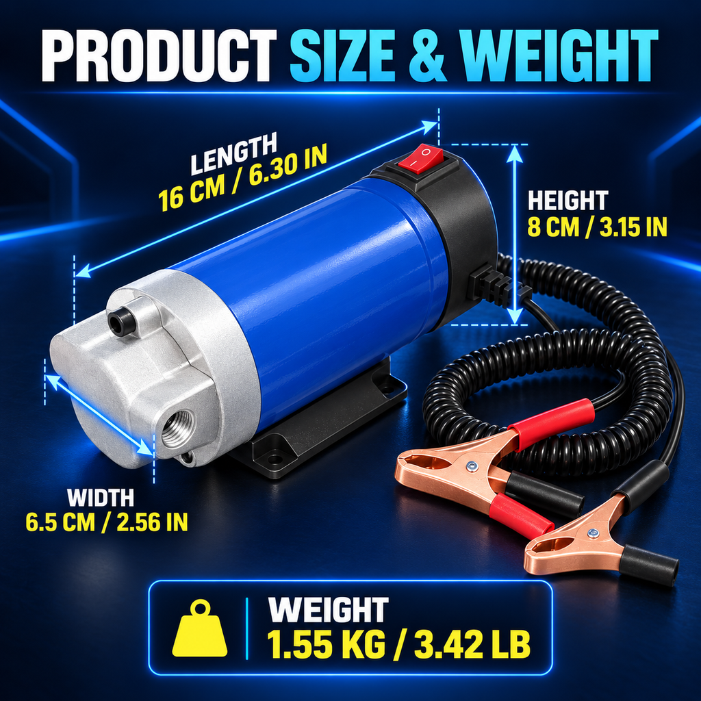 12V 100W Efficient Powerful Self-Priming Oil Pump