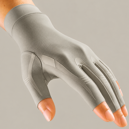 Copper-Infused Half-Finger Compression Gloves