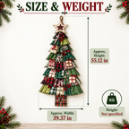DIY Oversized Patchwork Christmas Tree Door Hanging Kit with Tools