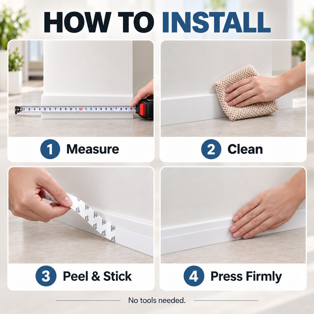🔥32.8Ft Door Weather Stripping | Adhesive Draft Stopper Seal Strip for Doors, Windows & Shower Doors