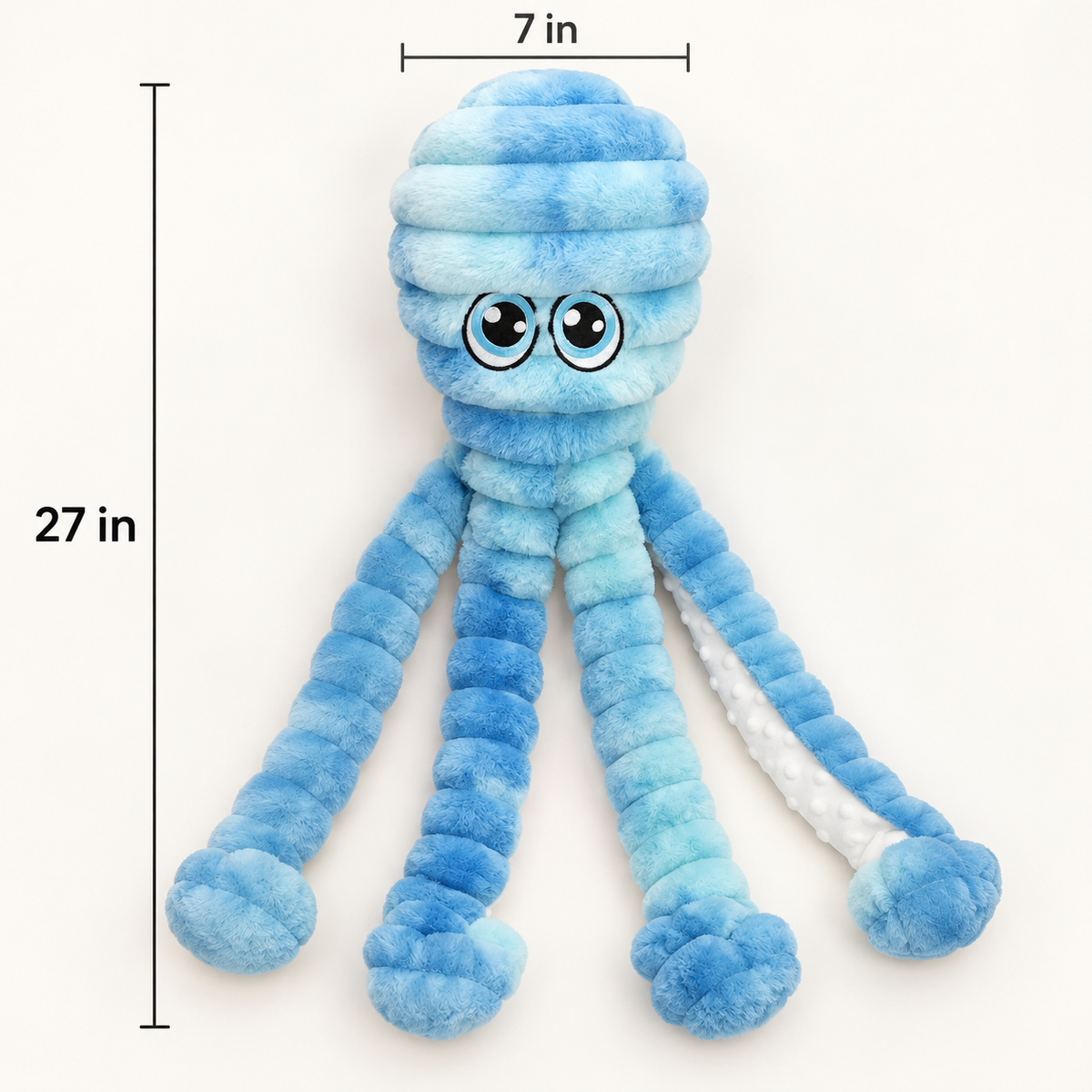 Interactive Octopus Dog Toy – Squeaky, Crinkle & Soft Plush Fun for Happy Pups