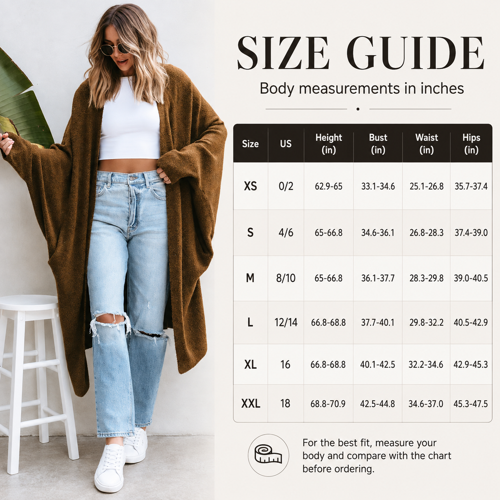 Cozy Oversized Longline Cardigan for Effortless Everyday Layering