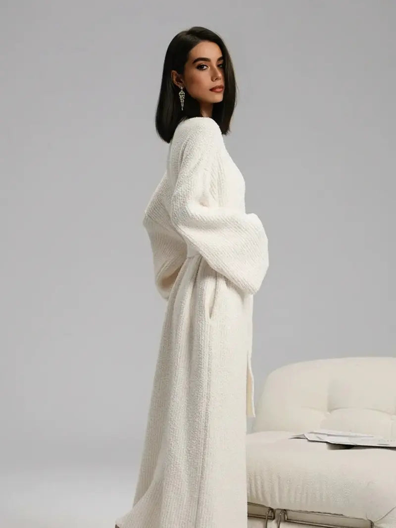 Women’s Long Fleece Robe – Soft Cozy Wrap Loungewear