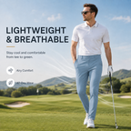 Men's Lightweight Stretch Golf Pants – Quick-drying and Breathable