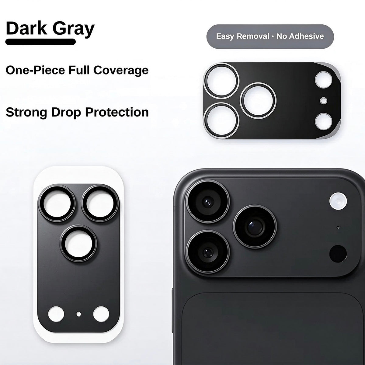 🛡️ Ultra-Slim Metal Lens Protector for iPhone 18 Series – One-Piece Seamless Coverage