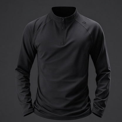 Men’s Half-Zip Long Sleeve Pullover – Stretch Comfort & Everyday Style