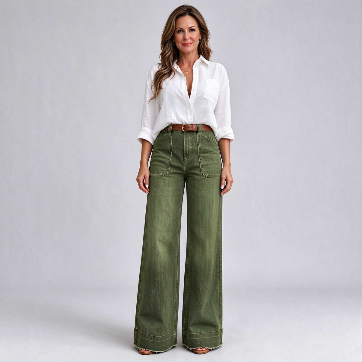 Vintage High-Waisted Wide-Leg Denim Jeans | Ultra-Soft Comfort & Relaxed Fit