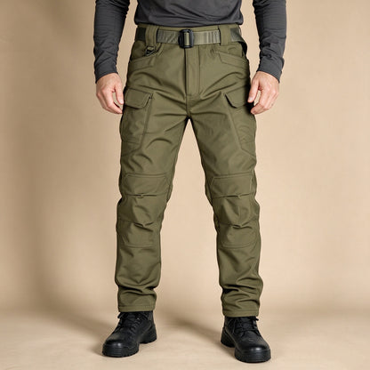 Men's Winter Fleece-Lined Tactical Cargo Pants