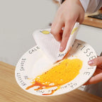 50Pcs Per Roll Reusable Cleaning Lazy Rags, Washable Kitchen Dish Towels & Multi-Purpose Wiping Cloths