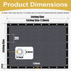 🔥Summer Hot Sale Promotion-49% OFF🌞-90% Blackout Cloth (Black) - 10 x 13ft UV-Resistant Shade Net with Reinforced Rivets