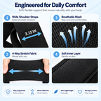 🧘‍♀️ Ergonomic Posture Support Strap – Elastic Back Straightener for Home & Office