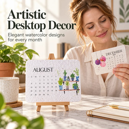 🌱2027 Plantable Seed Paper Calendar – Eco-Friendly Gardening Gift