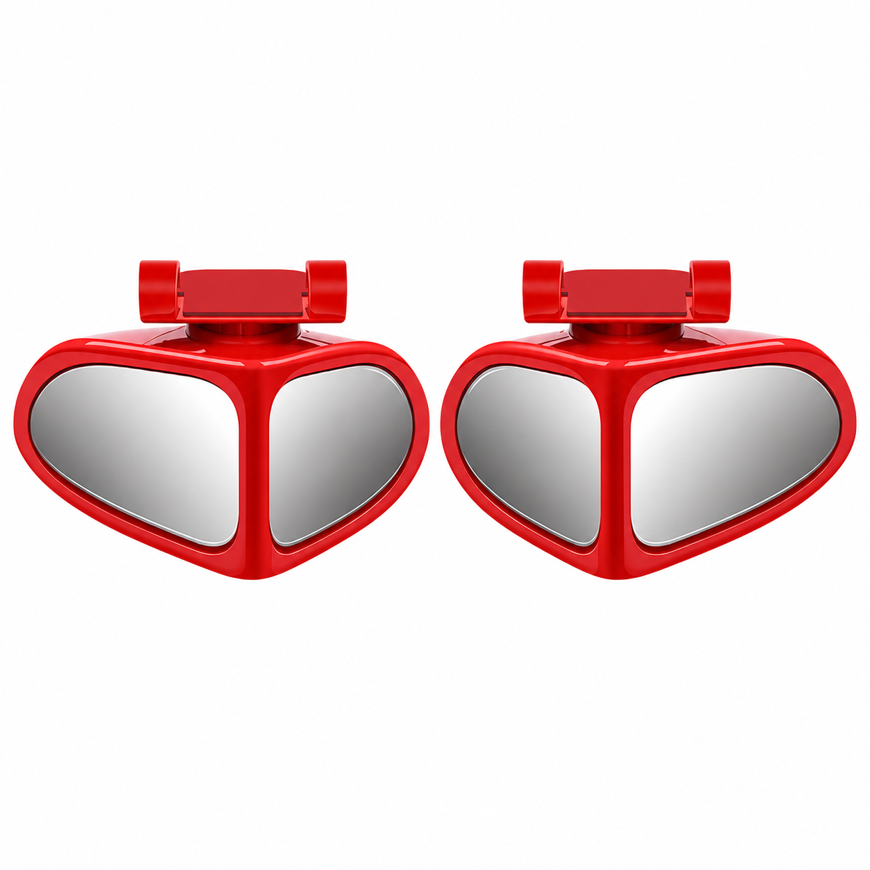 2 PCS 360° Rotating Dual-Lens Rearview Assist Blind Spot Mirror
