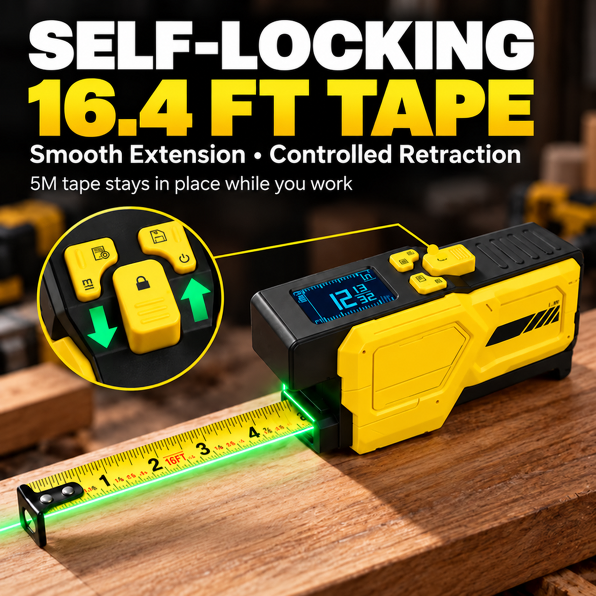 VOOTIK Digital TapeMeasure/Laser TapeMeasure