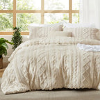 Boho Tufted Embroidery Comforter Set
